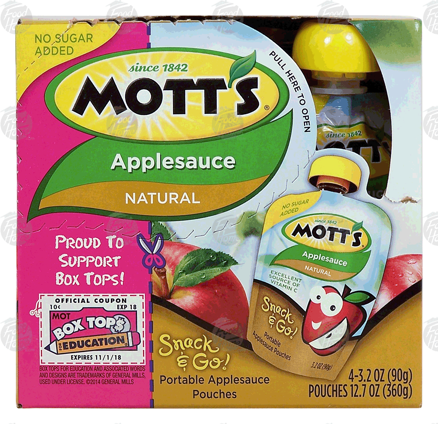 Mott's Snack & Go! natural applesauce, 4-pouches Full-Size Picture